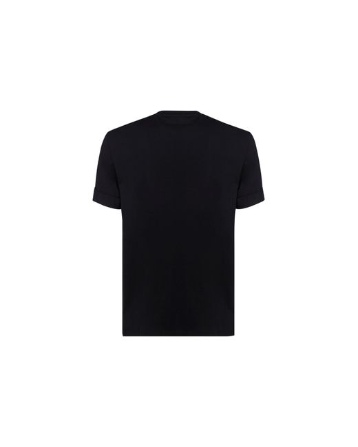 Neil Barrett Black T-Shirt With Round Neck And Short Sleeves for men