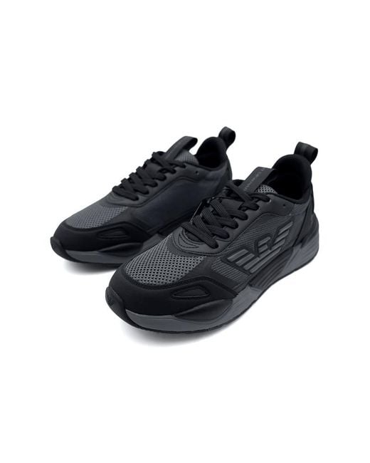 EA7 Blue Logo Casual Sneakers for men