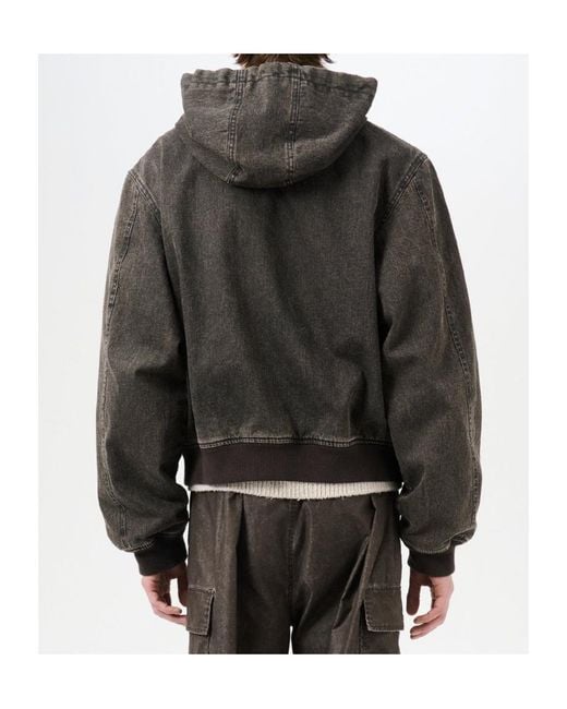 Our Legacy Gray Bank Hooded Jacket for men
