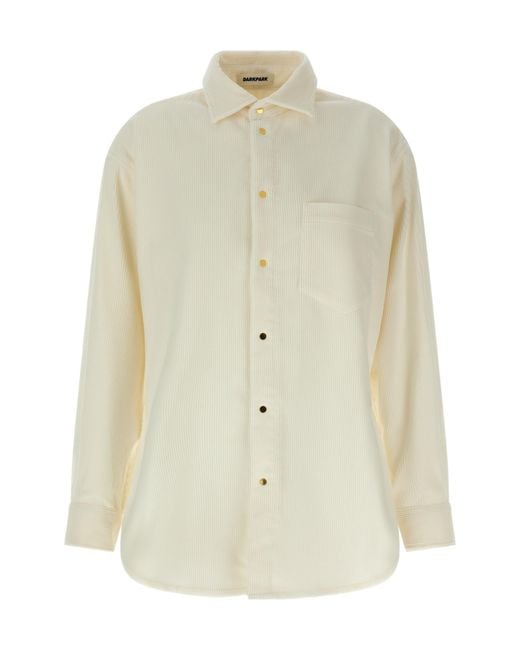 DARKPARK White Anne Corduroy Tailored Shirt