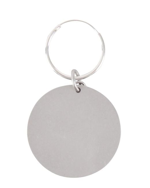Raf Simons Gray Circular Single Earring for men