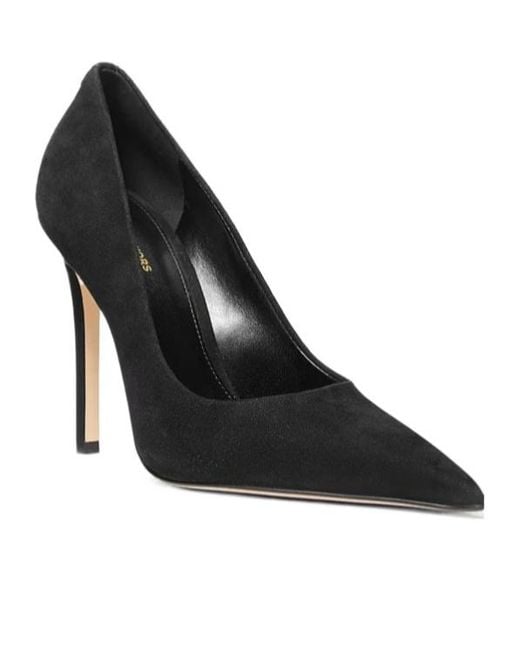 Michael Kors Metallic Pointed-Toe Suede Heeled Pumps