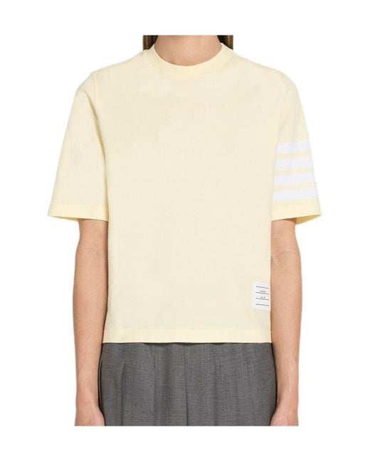 Thom Browne Natural Short-Sleeved T-Shirt