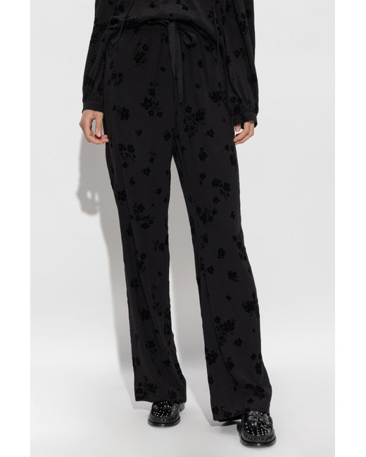 Zadig & Voltaire Black Drawstring Trousers