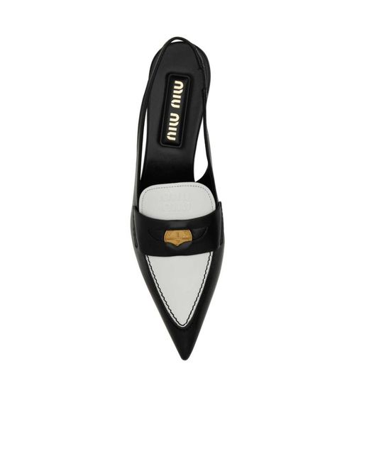 Miu Miu Black Pointed High Heels