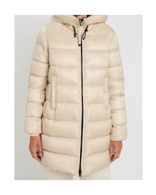 Moncler Natural Suyenne Hooded Quilted Shell Parka