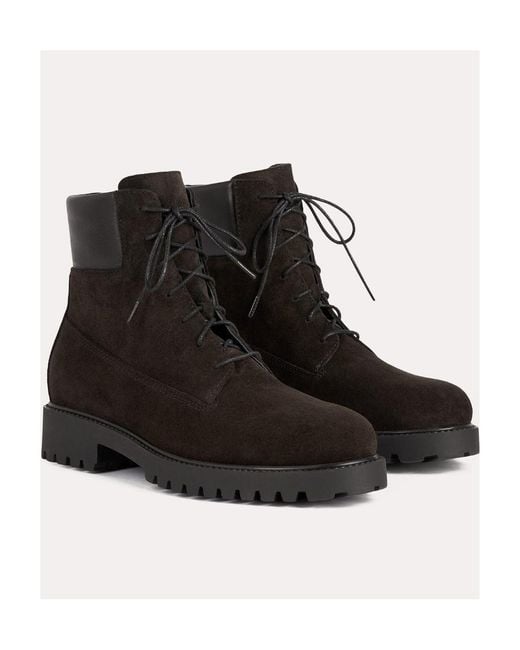 Totême Brown Round-Head Short Boots