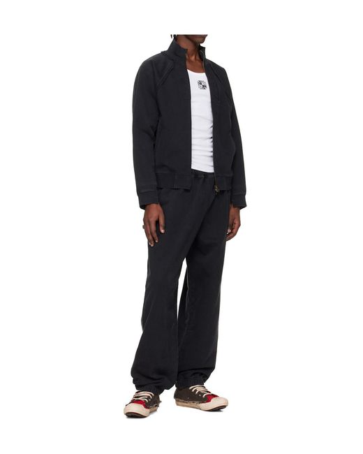 Vetements Blue Logo Printed Elasticated-Waist Sweatpants
