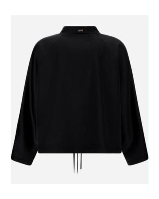 Herno Black Zip-Front Jacket