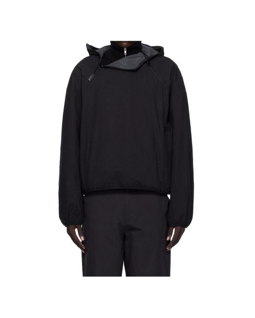 HELIOT EMIL Blue Interlucent Reversible Pullover Jacket for men