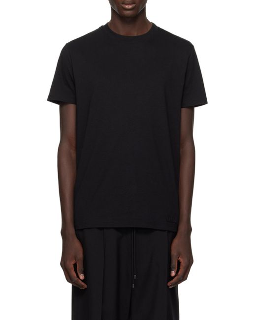 Valentino Black Crewneck Short-Sleeved T-Shirt for men