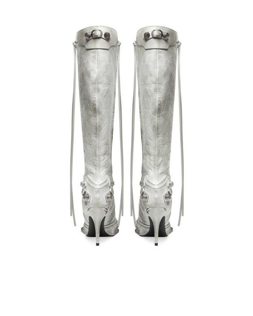 Balenciaga White Heeled Boots