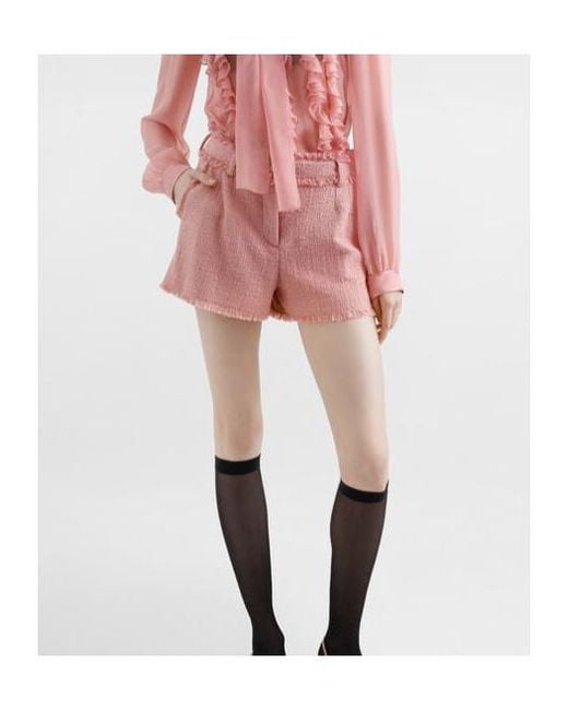 Dolce & Gabbana Pink Belt Loop Shorts