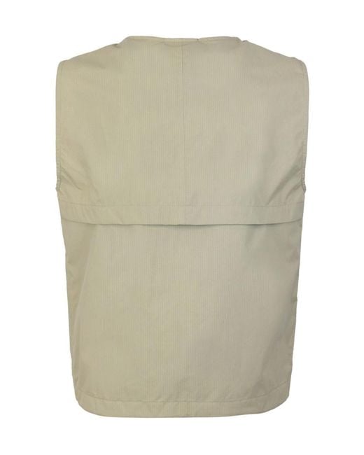 K-Way Green V-Neck Zip-Up Gilet for men