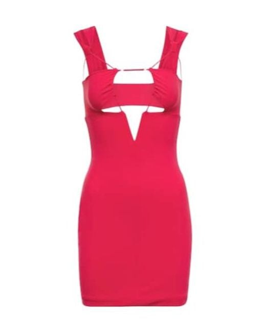 Nensi Dojaka Red Cutout Minidress