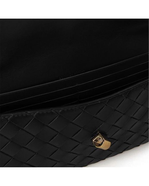 Bottega Veneta Black Woven Clutch