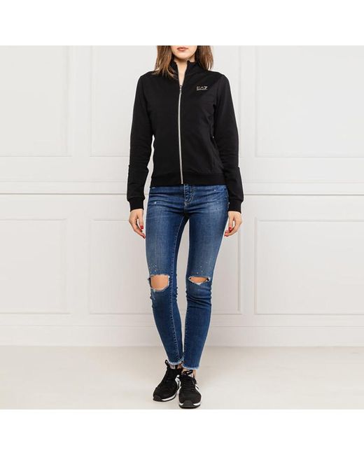 EA7 Black Logo Casual Jacket