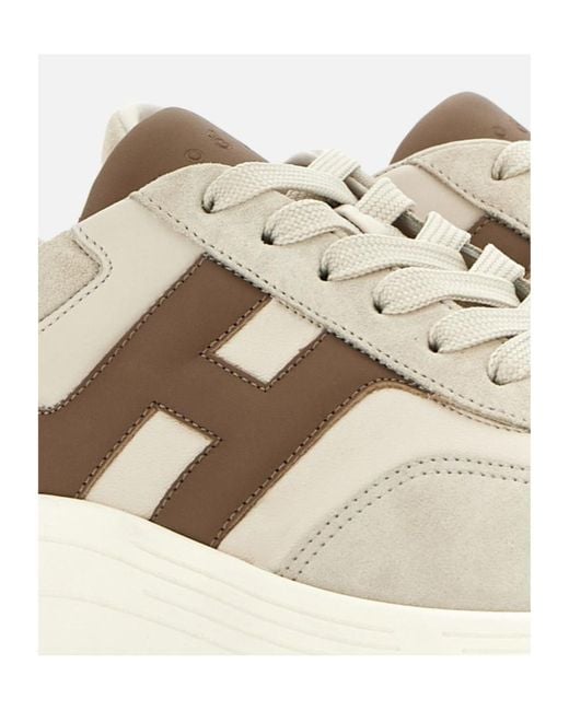 Hogan White Hyperlight H Patch Sneakers for men