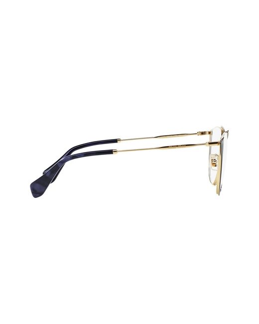 Miu Miu White Half Frame Glasses