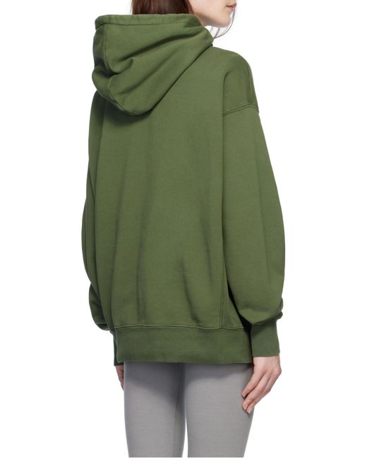 Anine Bing Green Alto Jersey Hoodie
