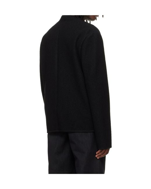 Rier Black Long-Sleeved Casual Jacket for men