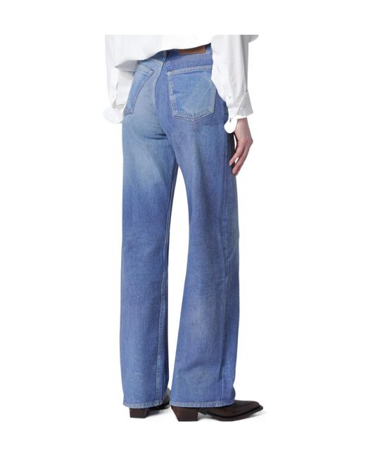 Our Legacy Blue Wide-Leg Jeans