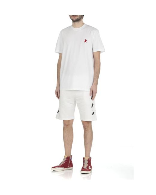 Golden Goose Deluxe Brand White Cotton Star-Motif Track Pants for men