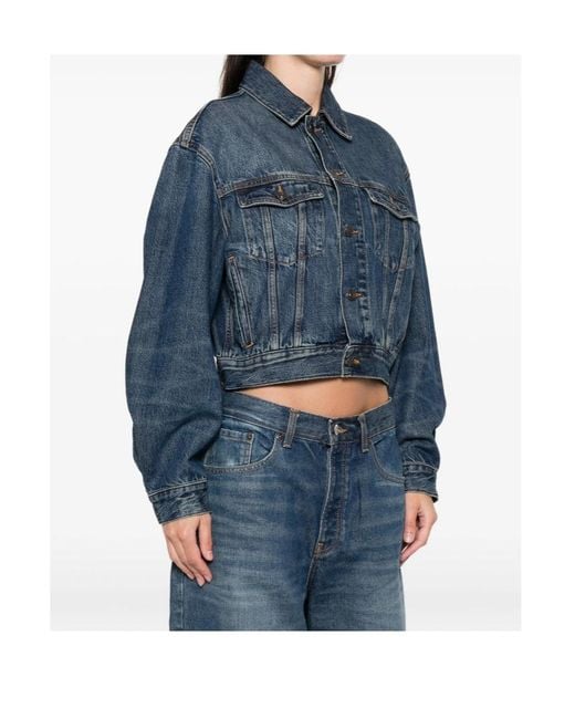 FRAME Blue The Curve Jacket