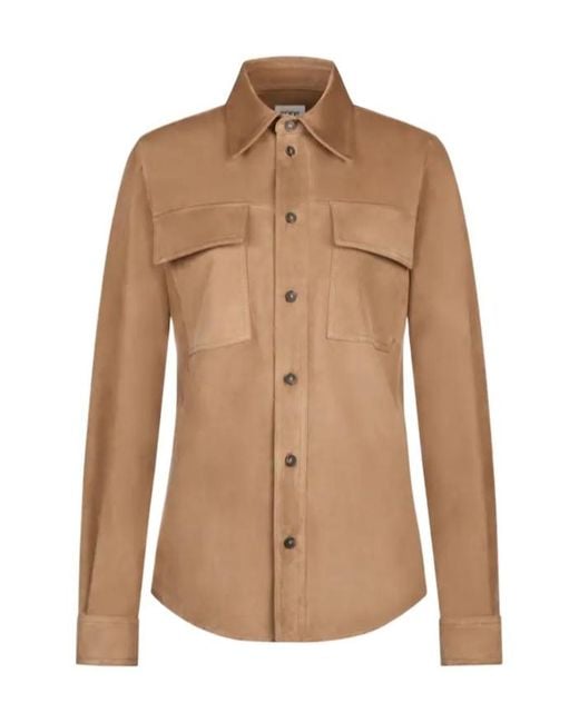 Tod's Brown Long-Sleeved Shirt