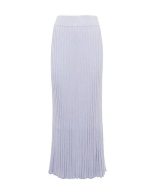 Gabriela Hearst Purple Knitted Midi Skirt