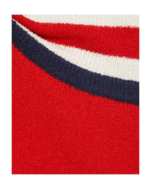 Gucci Red Halterneck Knitted Cropped Top