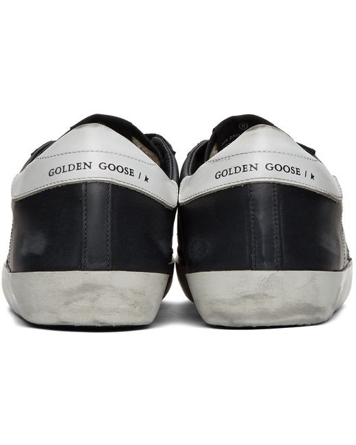 Golden Goose Deluxe Brand Black Super-Star Low-Top Sneakers for men