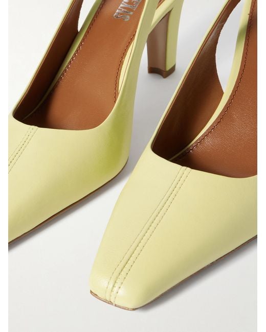 Paris Texas Metallic Leather Block Heel High Heels