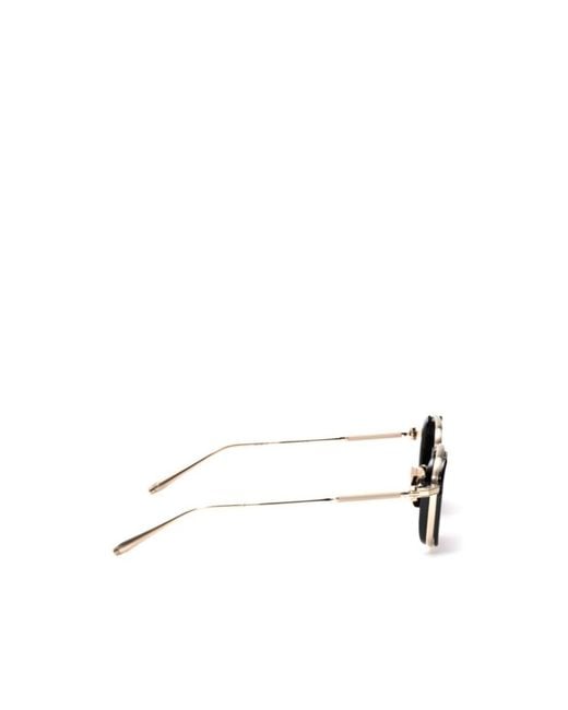 Akoni White Geometric Sunglasses for men