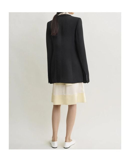 Totême Black Long-Sleeved Suit Jacket