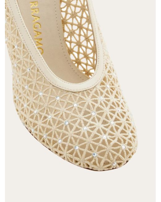 Ferragamo White Ferragamo Sol 95 Cutout Heeled Pumps