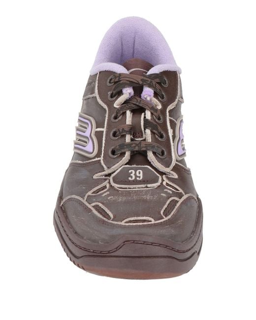 Balenciaga Brown Low-Top Sports Shoes