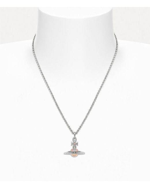 Vivienne Westwood Metallic New Tiny Orb Pendant Necklace