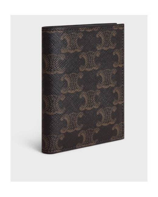 Céline Black Compact Wallet for men