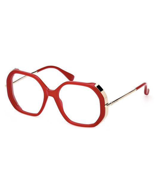 Max Mara Black Geometric Frame Glasses