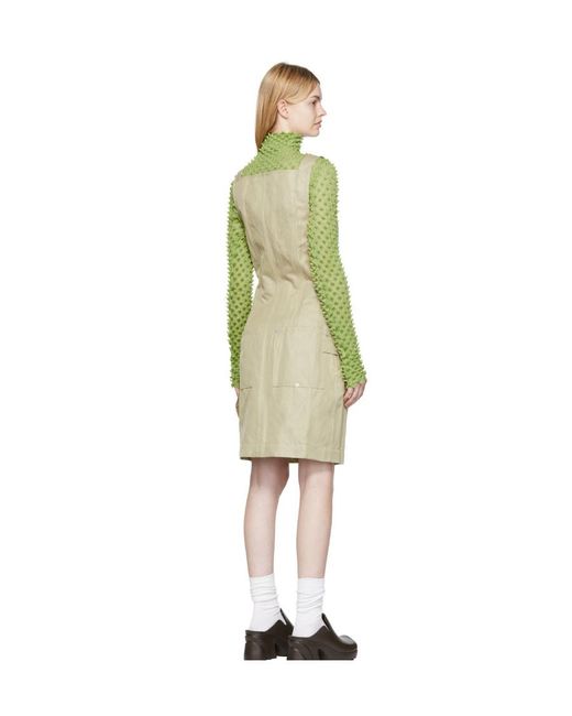 Bottega Veneta Green Cotton Dress