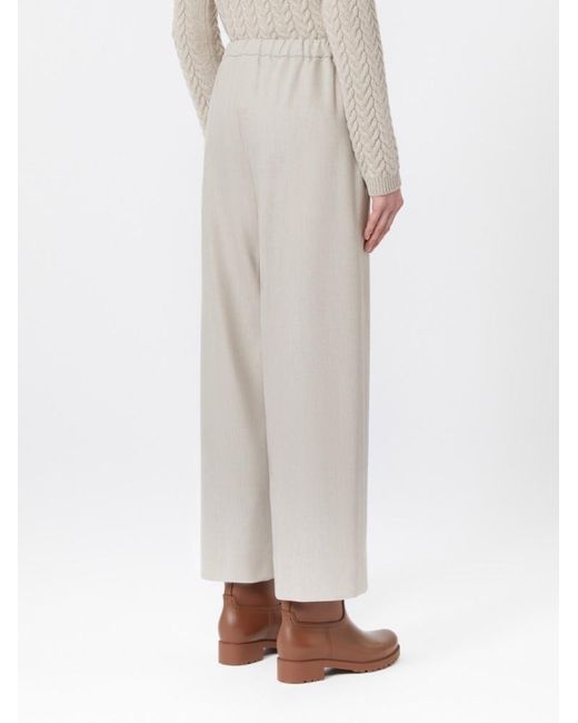 Max Mara Gray 'S Floria Drawstring Wide Leg Trousers