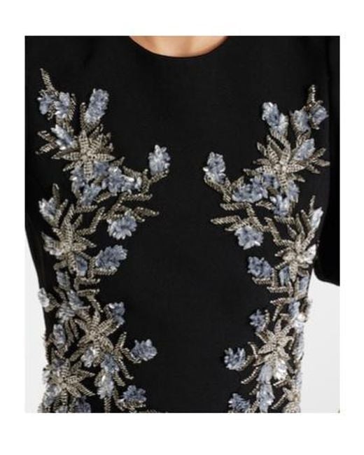 Rebecca Vallance Black Zephyr Embellished Gown