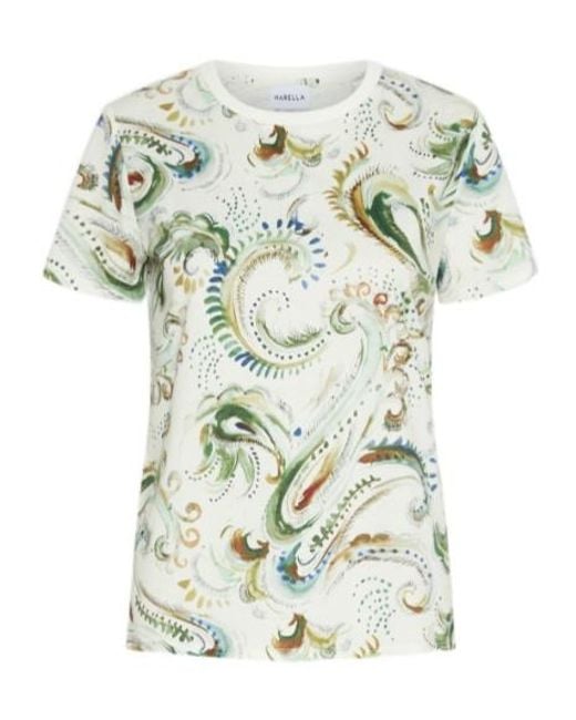 Marella White Printed Jersey T-Shirt