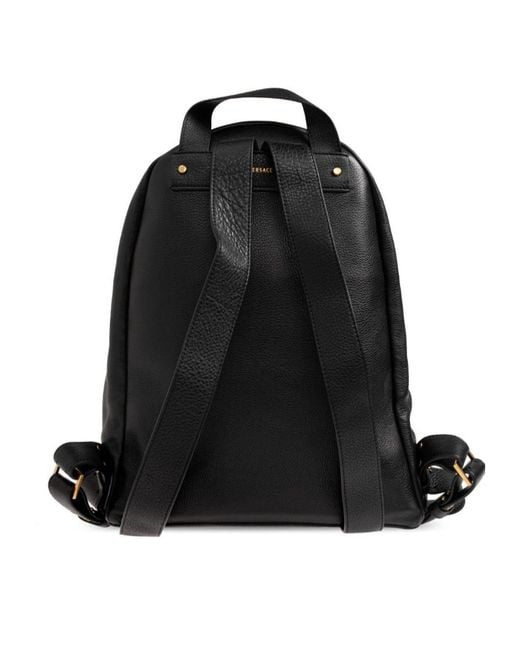 Versace Black Lou Medusa Backpack for men