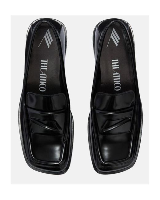 The Attico Black The Amanda College Flat Shoes