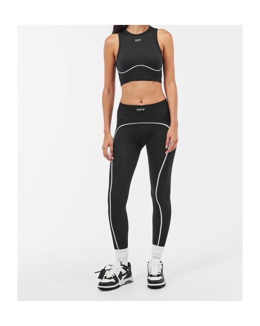 Off-White c/o Virgil Abloh Black Seamless Crop Top