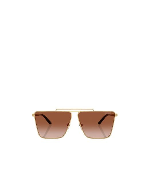 Versace White Metal Frame Sunglasses for men