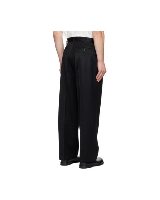 Bode Black Barathea Mcnab Trousers for men