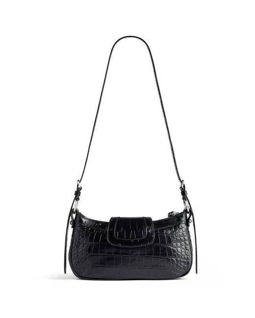 Balenciaga White Essex Small Shoulder Bag